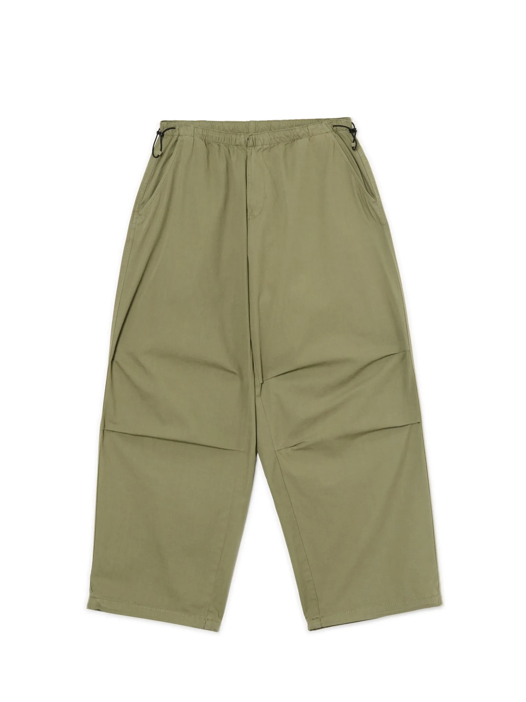 New Cropp Oliwkowe spodnie parachute zielony