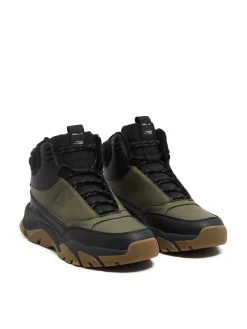 Discount Cropp Oliwkowe wysokie sneakersy na zimę zielony