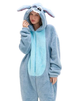 Fashion Cropp Piżama typu onesie Lilo & Stitch niebieski