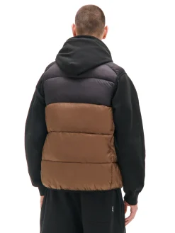 Outlet Cropp Pikowana brązowa kamizelka brązowy