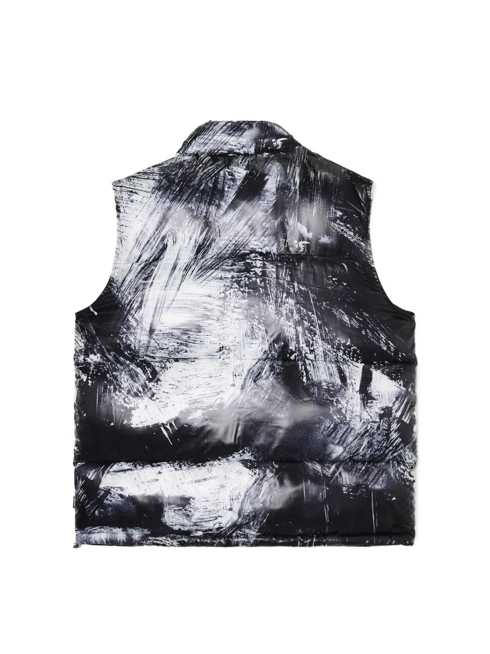 Clearance Cropp Pikowana kamizelka z nadrukiem czarny