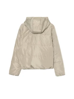 Clearance Cropp Pikowana kurtka z kapturem zielony