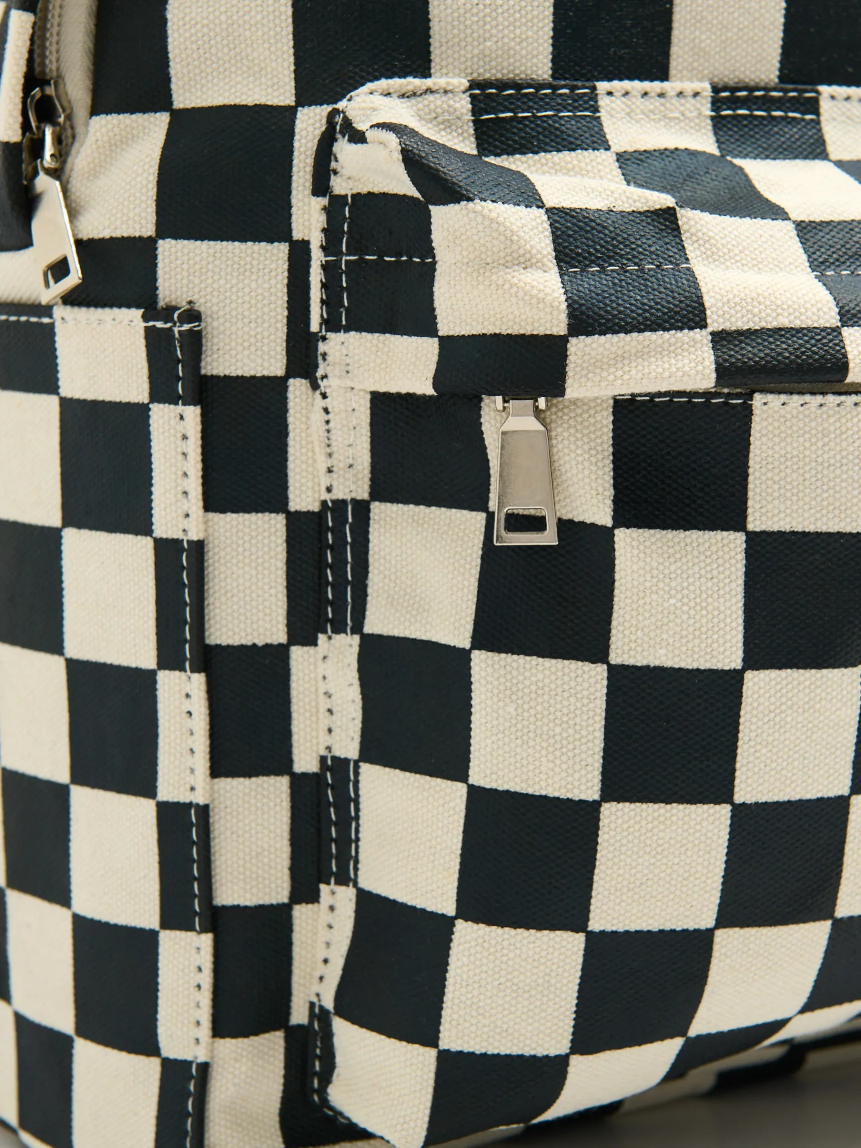 Fashion Cropp Plecak w kratę beżowy