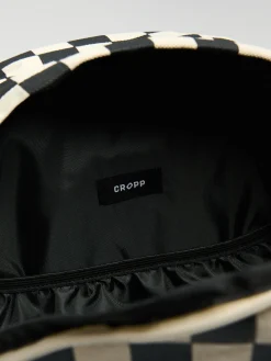 Fashion Cropp Plecak w kratę beżowy