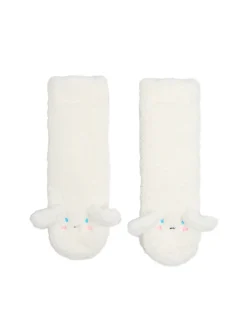 Hot Cropp Pluszowe skarpetki Cinnamoroll kremowy
