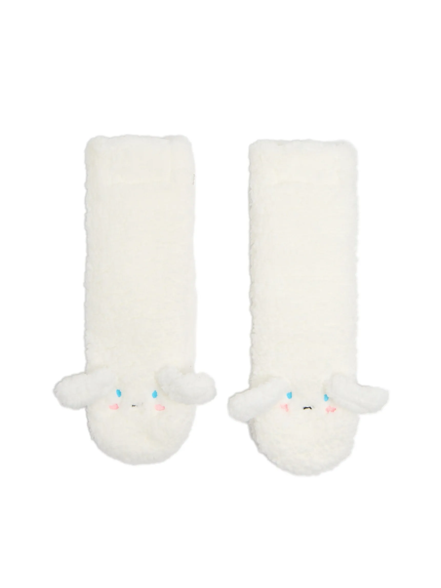 Hot Cropp Pluszowe skarpetki Cinnamoroll kremowy