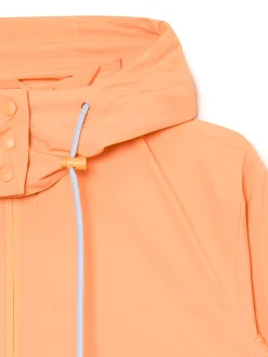 Online Cropp Pomarańczowa kurtka z kapturem pomarańczowy