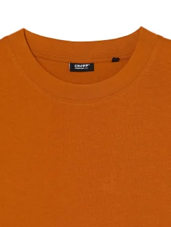 Clearance Cropp T-shirt comfort pomarańczowy
