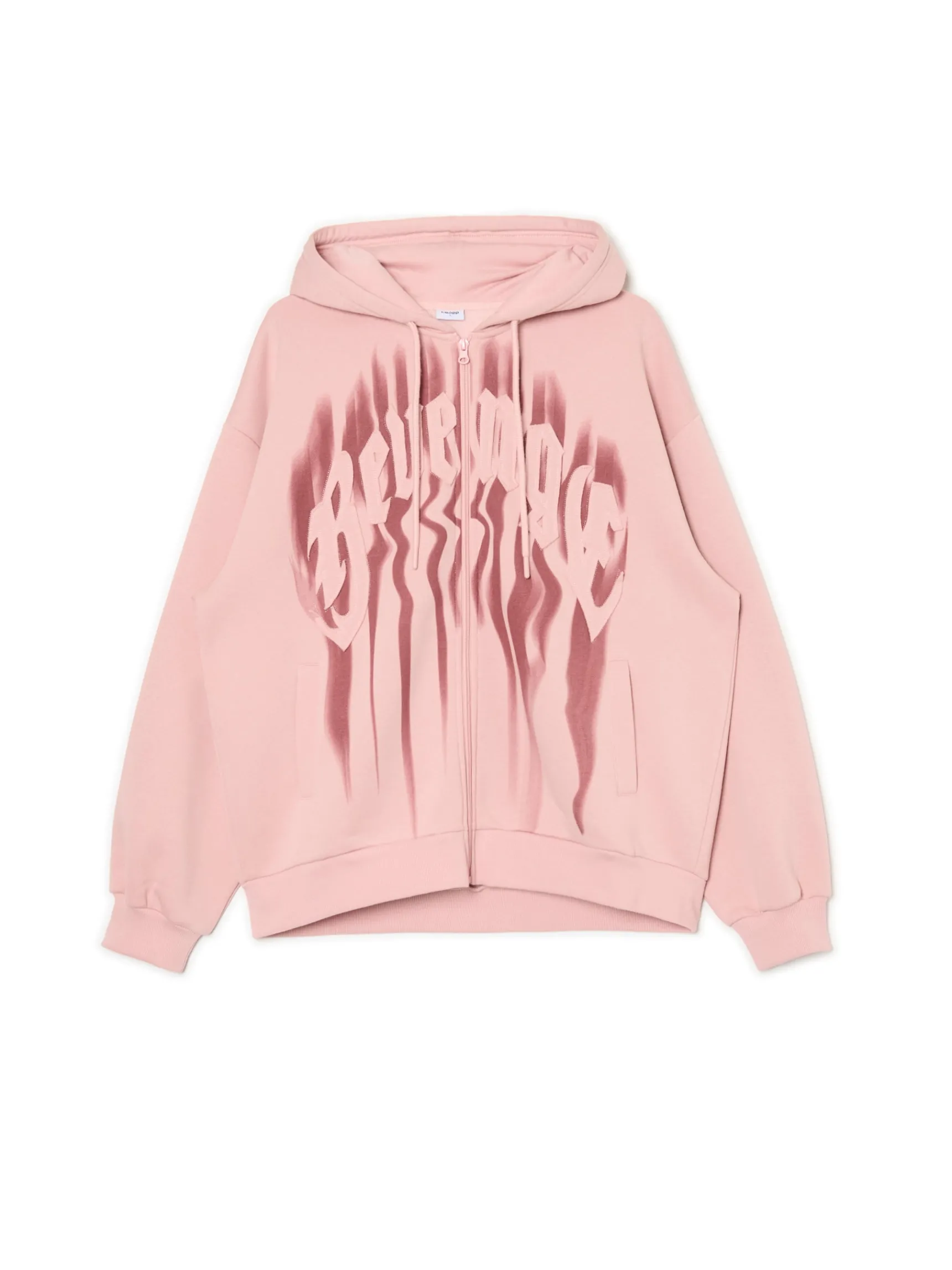 Hot Cropp Różowa bluza z kapturem różowy