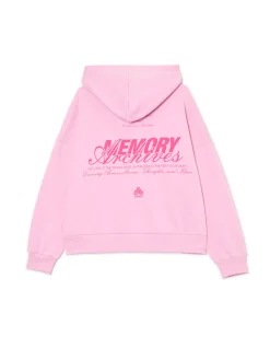 Best Cropp Różowa bluza z napisami różowy