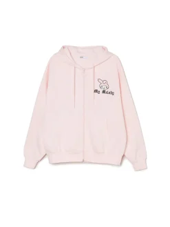 Sale Cropp Różowa bluza z uszami My Melody różowy
