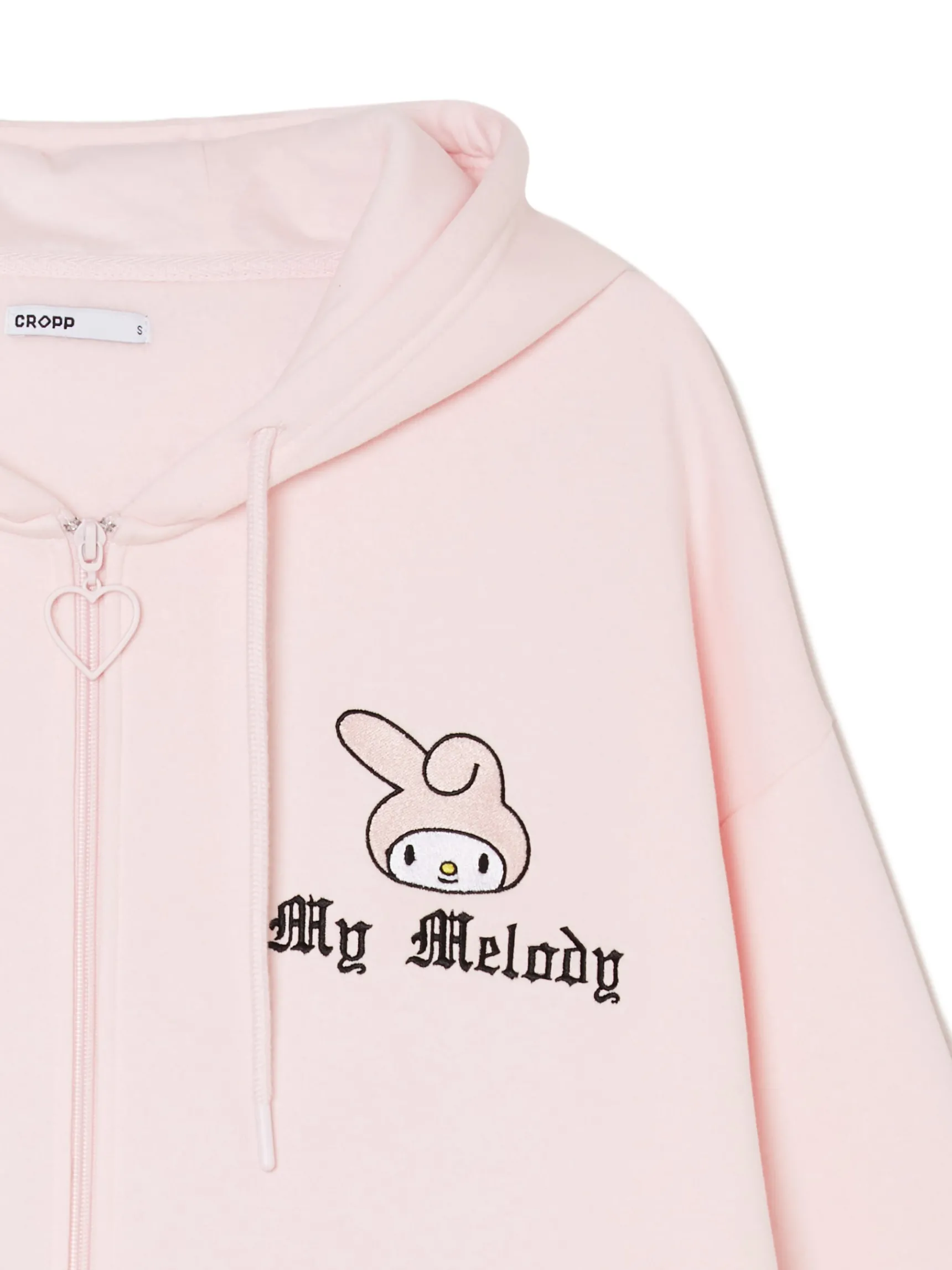Sale Cropp Różowa bluza z uszami My Melody różowy