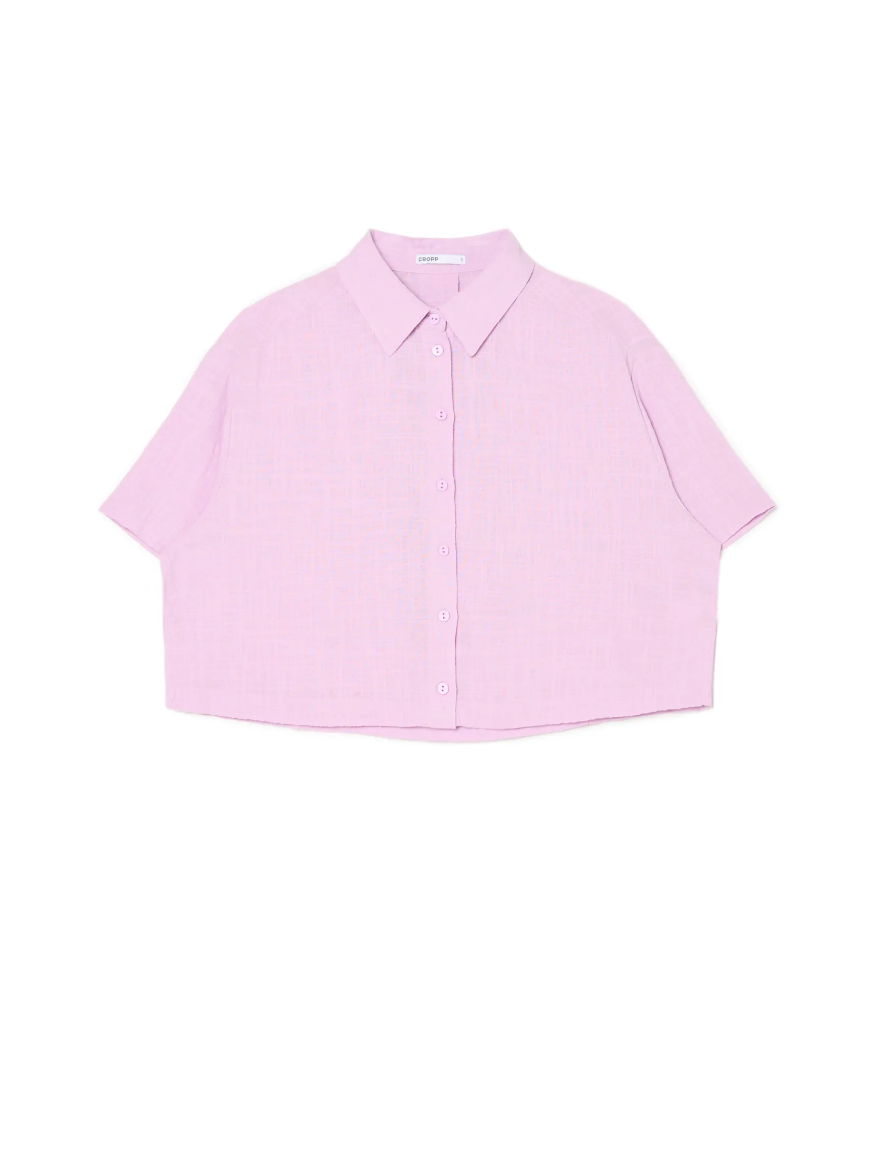 Fashion Cropp Różowa koszula w retro stylu różowy