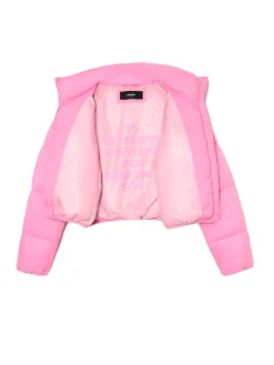 Best Cropp Różowa kurtka puffer różowy