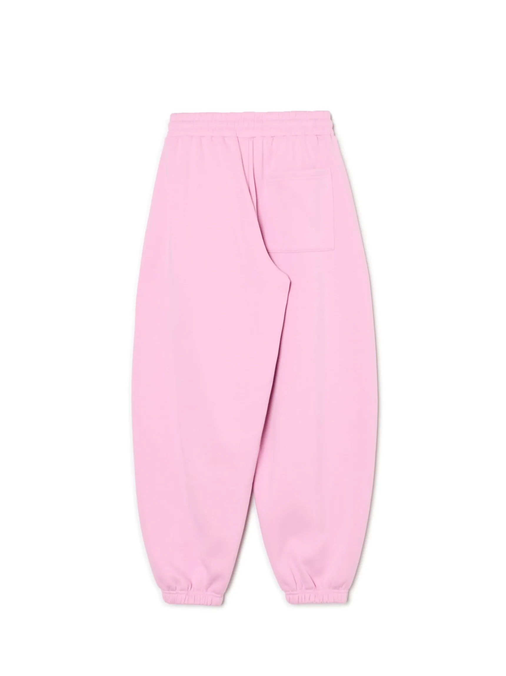 Outlet Cropp Różowe joggery z wysokim stanem różowy