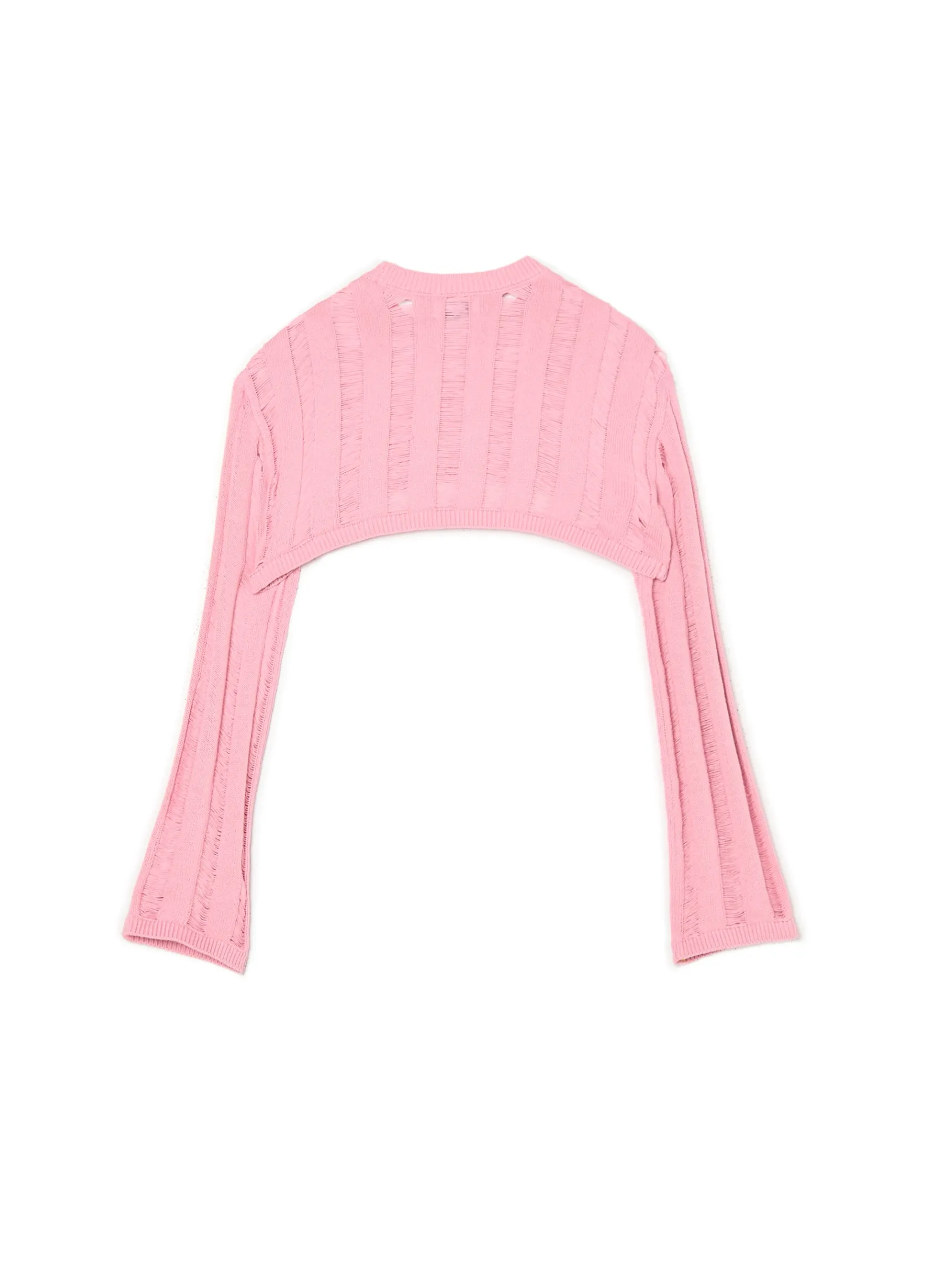 Online Cropp krótki sweter różowy