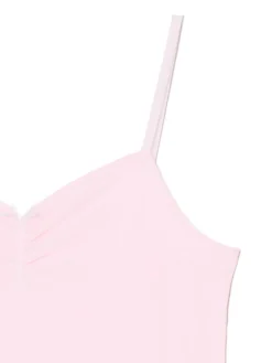 Fashion Cropp top z ozdobnym marszczeniem różowy