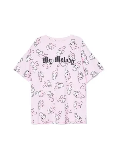 Discount Cropp T-shirt My Melody różowy