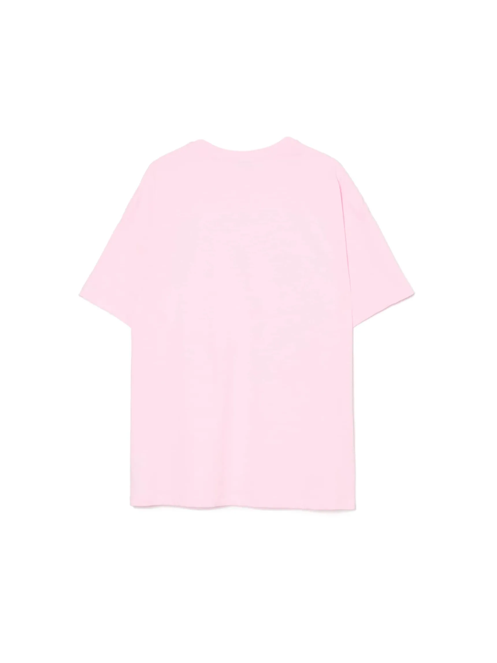 New Cropp T-shirt z nadrukiem różowy