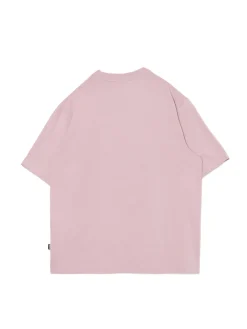 Discount Cropp Różowy T-shirt z nadrukiem fioletowy