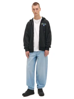 Best Cropp Rozpinana bluza z kapturem Rick i Morty czarny