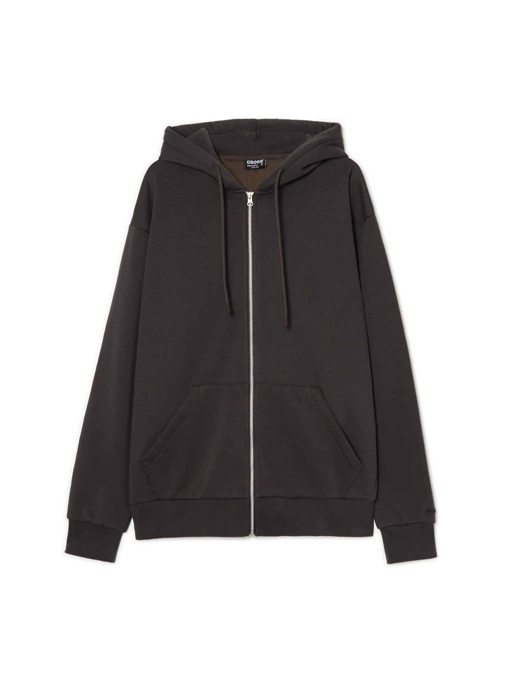 Sale Cropp Rozpinana bluza z kapturem czerwony