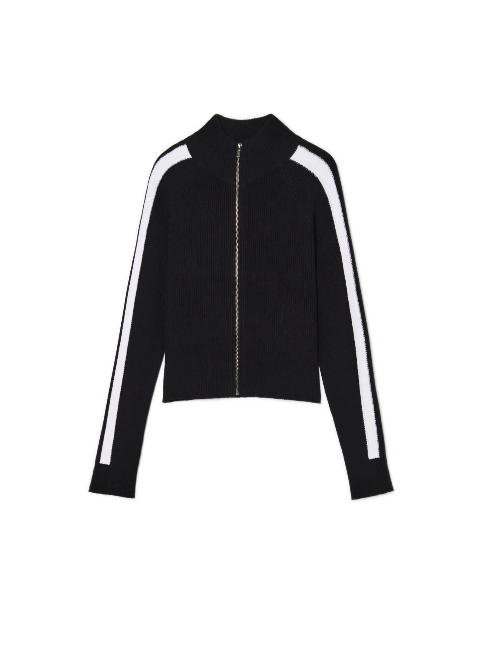 Online Cropp Rozpinany sweter ze stójką czarny
