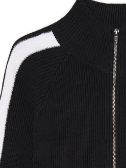 Online Cropp Rozpinany sweter ze stójką czarny