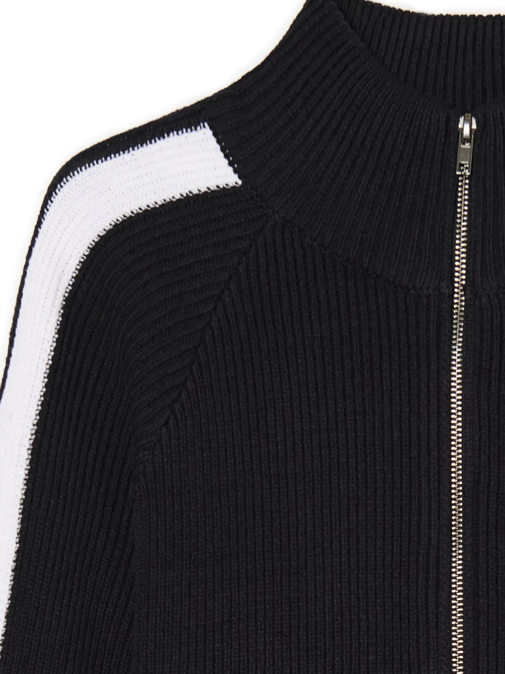 Online Cropp Rozpinany sweter ze stójką czarny