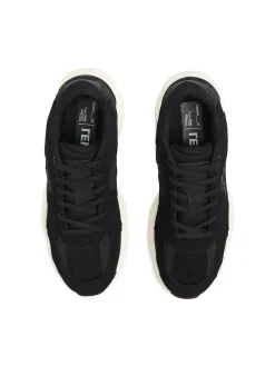 Discount Cropp Sneakersy na białej podeszwie czarny