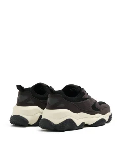 Online Cropp Sneakersy z elementami skórzanymi szary