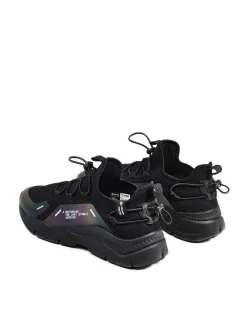 Fashion Cropp Sneakersy z odblaskowymi detalami czarny