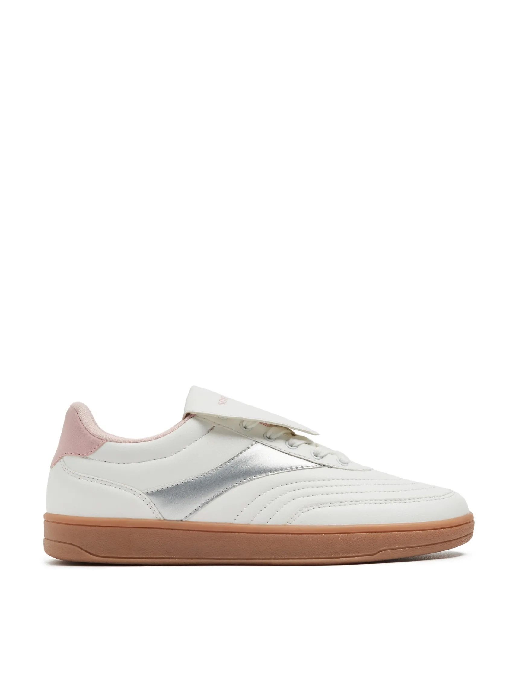 Fashion Cropp Sneakersy z ozdobnymi wstawkami biały