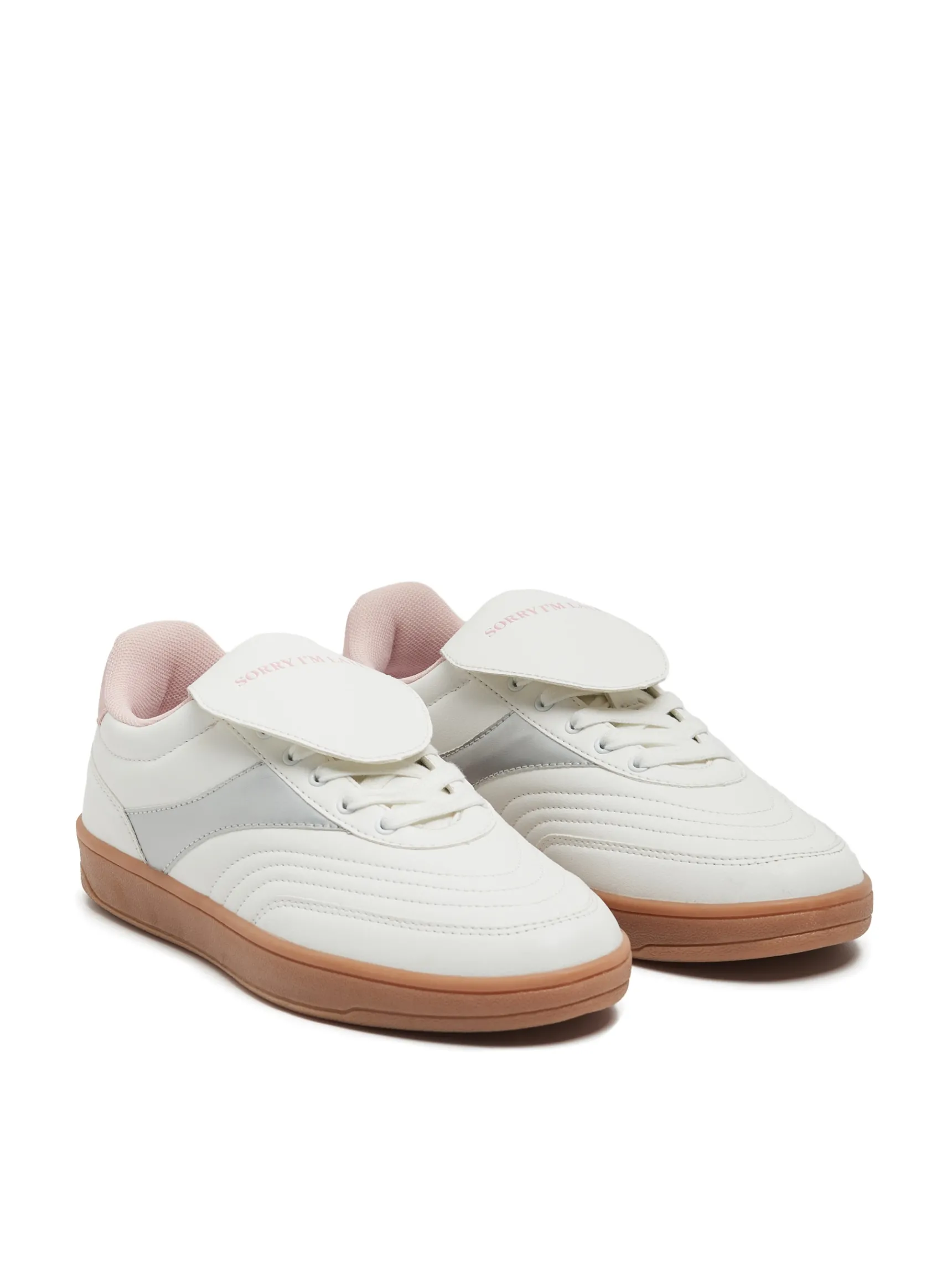 Fashion Cropp Sneakersy z ozdobnymi wstawkami biały
