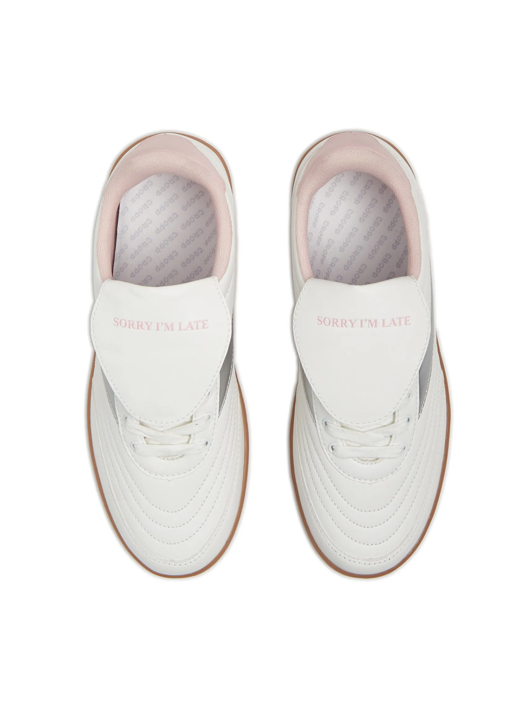 Fashion Cropp Sneakersy z ozdobnymi wstawkami biały