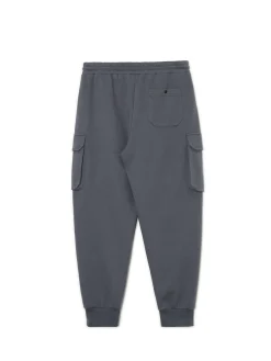 New Cropp Solidne dresowe joggery regular z kieszeniami szary