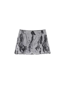 Hot Cropp Spódnica mini z efektem tie-dye wielobarwny