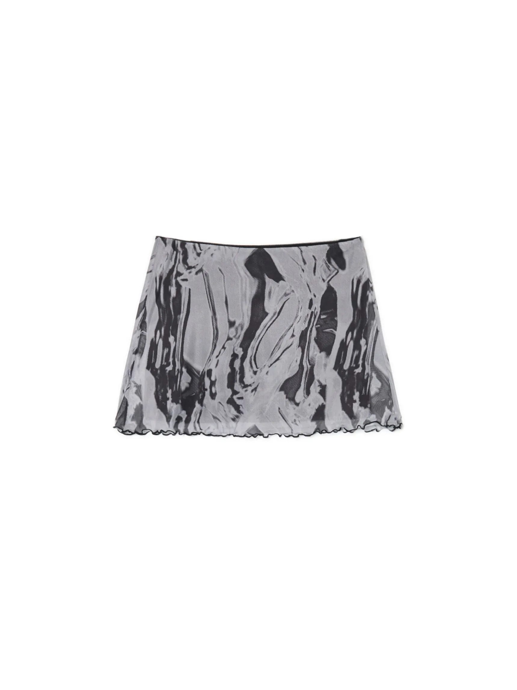 Hot Cropp Spódnica mini z efektem tie-dye wielobarwny