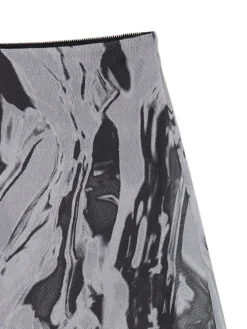 Hot Cropp Spódnica mini z efektem tie-dye wielobarwny