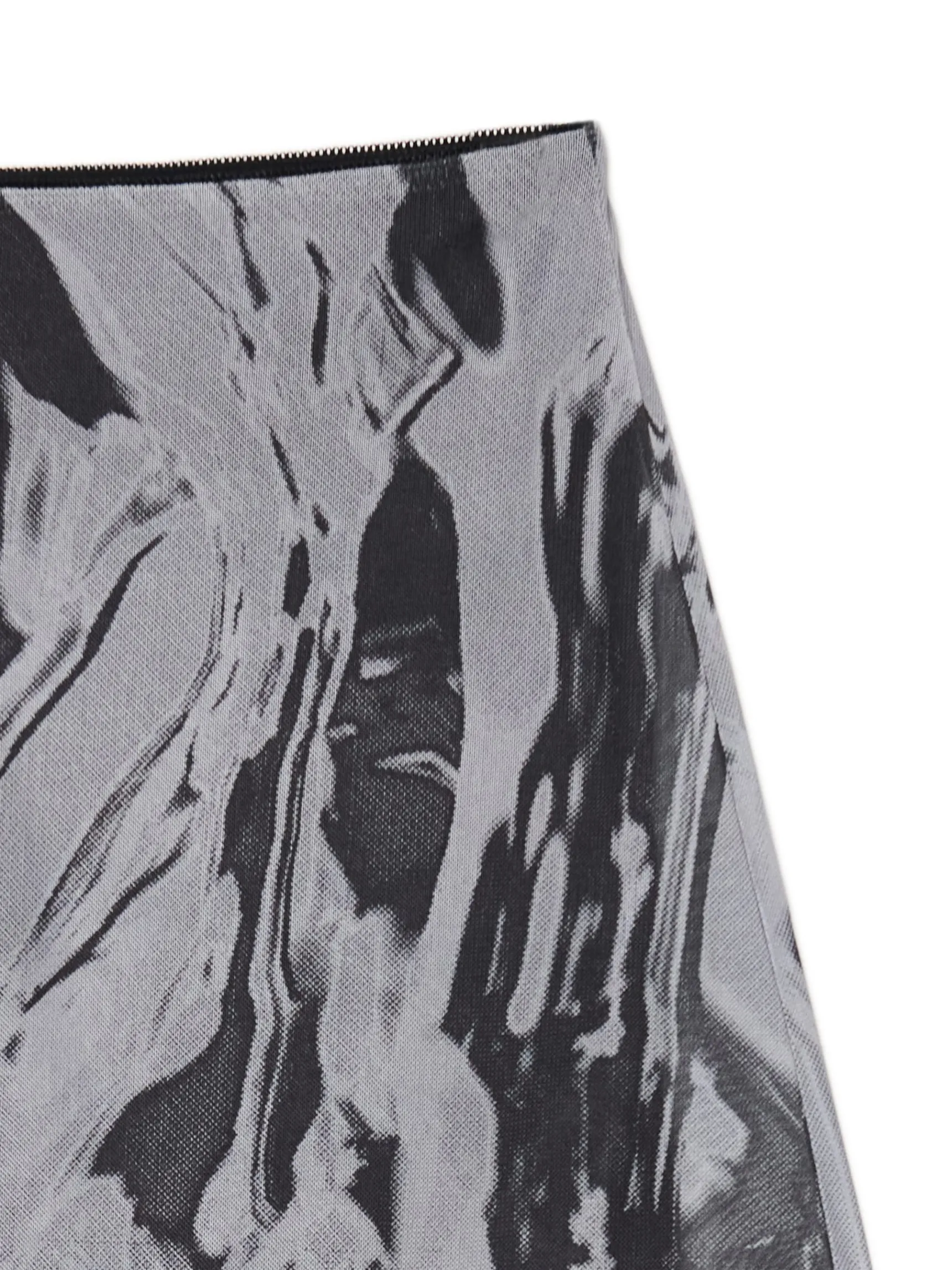 Hot Cropp Spódnica mini z efektem tie-dye wielobarwny