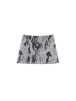 Hot Cropp Spódnica mini z efektem tie-dye wielobarwny