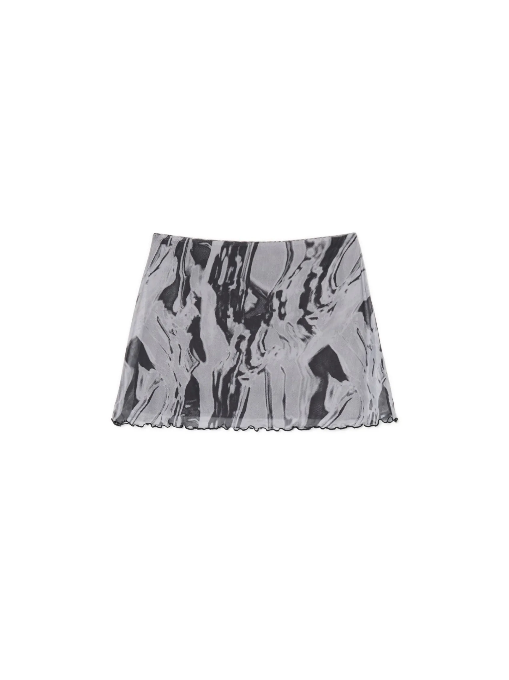 Hot Cropp Spódnica mini z efektem tie-dye wielobarwny