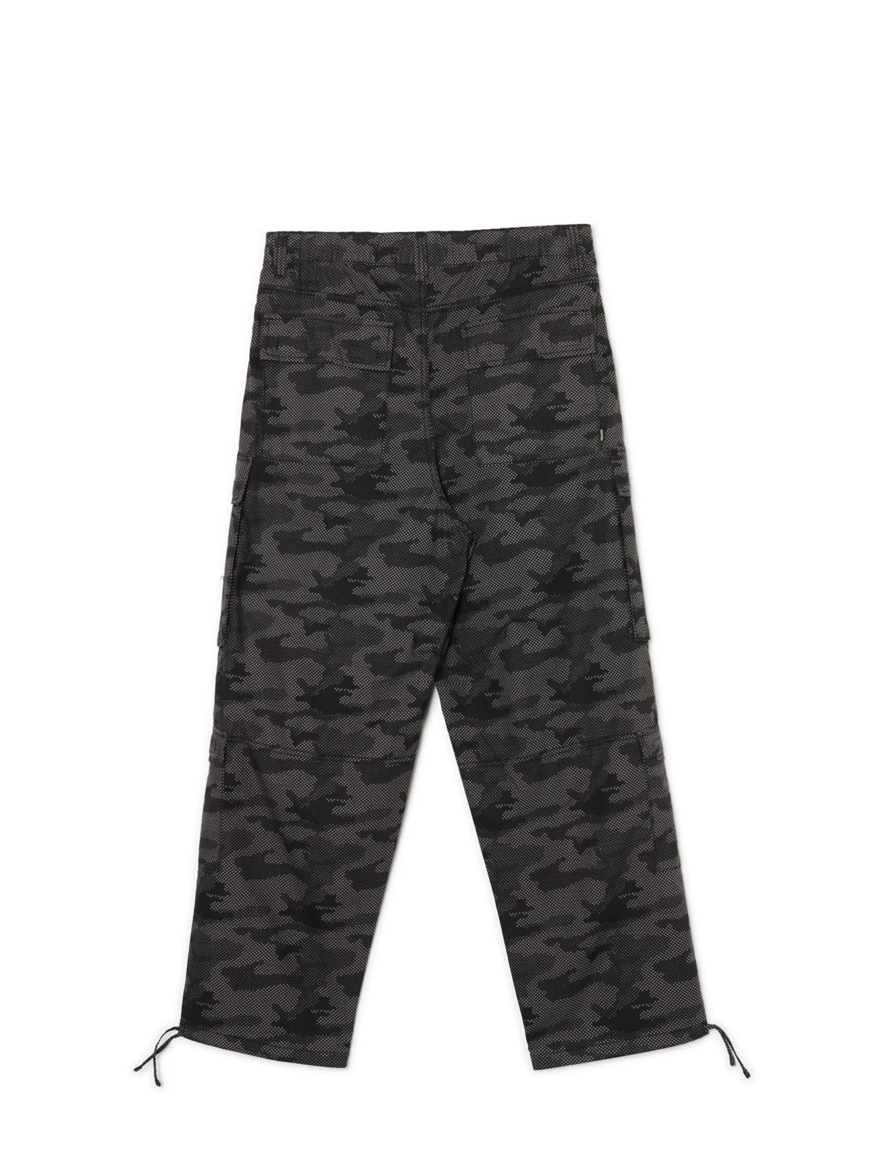 New Cropp Spodnie cargo ze wzorem moro szary