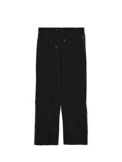 New Cropp Spodnie dresowe wide leg czarny