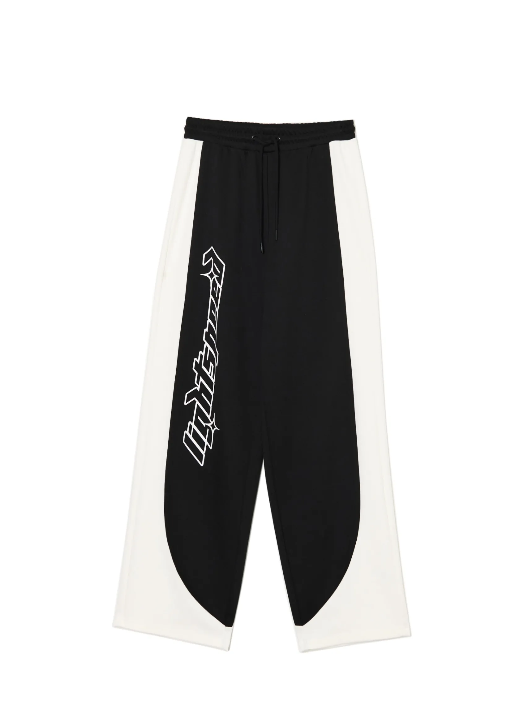 Hot Cropp Spodnie dresowe z napisem czarny