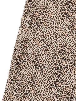 Best Cropp Spodnie flare w panterkę wielobarwny