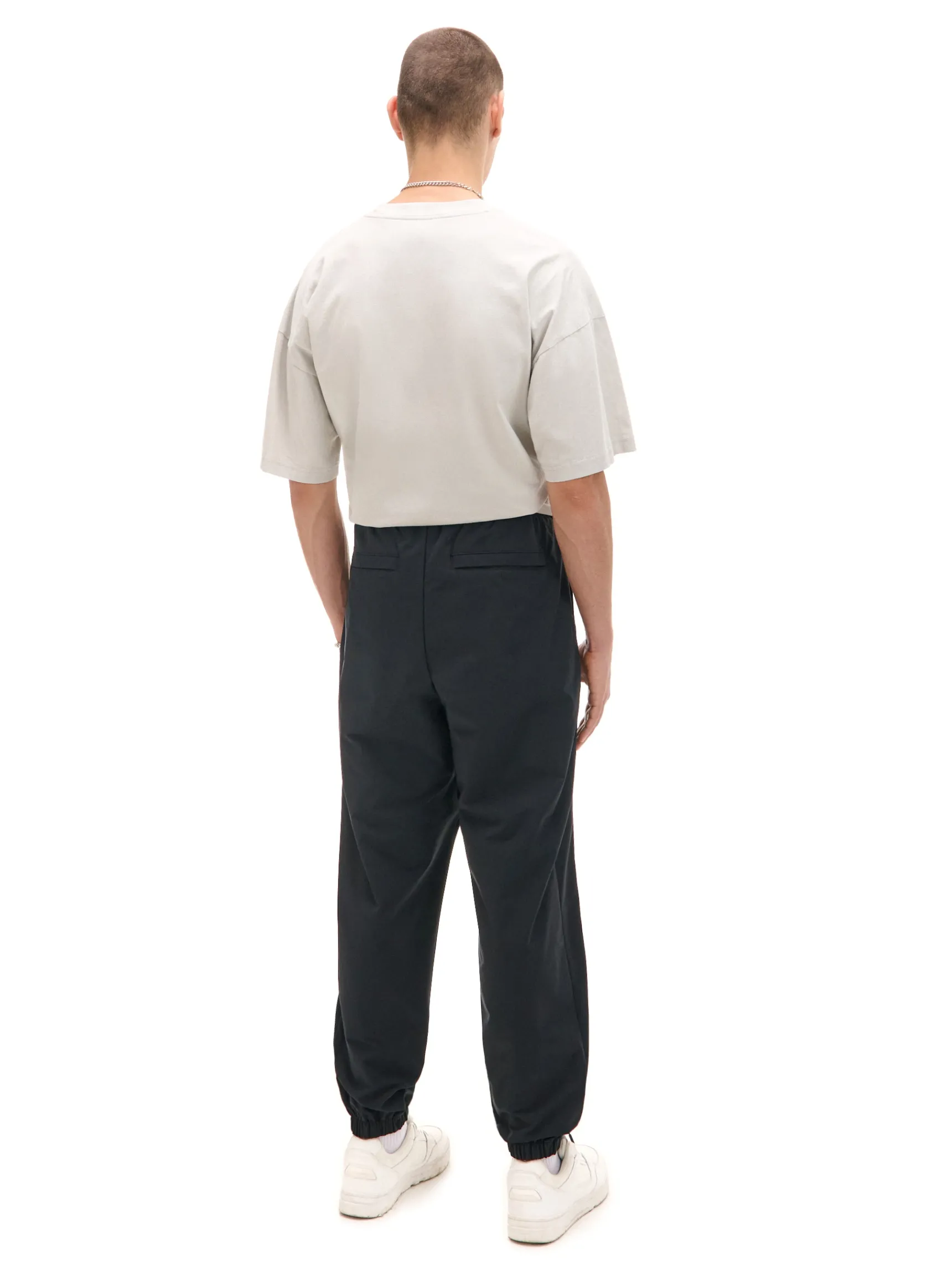 Clearance Cropp Spodnie joggery loose z suwakami czarny