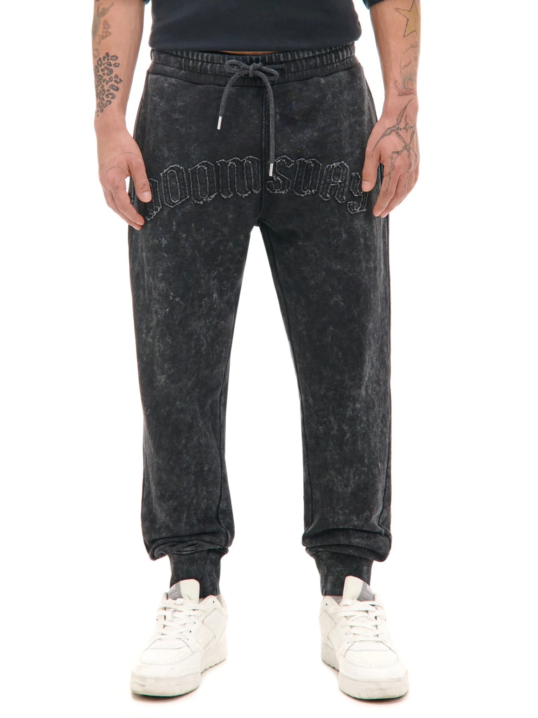 Fashion Cropp Spodnie joggery regular z napisem szary