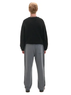 Sale Cropp Spodnie loose z lampasami szary