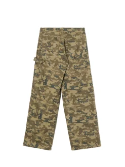 New Cropp Spodnie moro z wieloma kieszeniami zielony